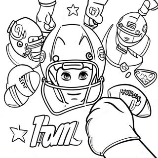 Team Spirit Ng Football Na Pahina Ng Kulay 59495 13042