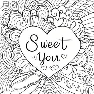 Matamis Na Mensahe Ng Mahal Kita Na Pahina Ng Kulay 61319-13481