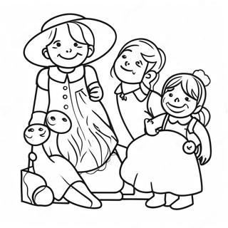 Malikhain Na Pamilya Na Pahina Ng Kulay 61501-13525