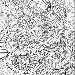 Detalyadong Zentangle Mandala Na Pahina Ng Kulay 61958-13653