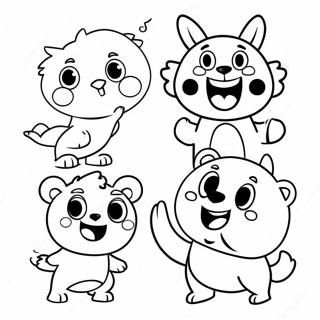 Masiglang Mga Cartoon Na Hayop Na Kumakanta 62322-13739