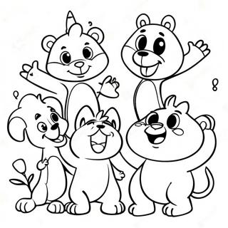 Masiglang Mga Cartoon Na Hayop Na Kumakanta 62322-13740