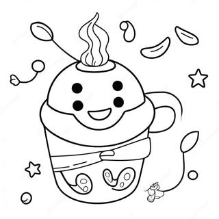 Cute Na Tasa Ng Kape Na May Nakatakang Mukha 62411-13766