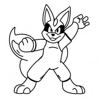 Lucario Sa Battle Pose Na Pahina Ng Kulay 62789-13866