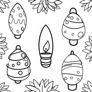 Pahina Ng Kulay Ng Mga Ilaw Ng Pasko Na Pagsasaya 62887-13893