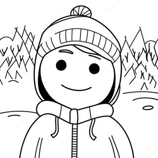 Stan Marsh Sa Snowy Scene Na Pahina Ng Kulay 64620-13749