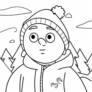 Stan Marsh Sa Snowy Scene Na Pahina Ng Kulay 64620-13750