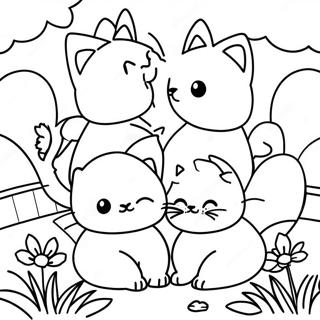 Masayahing Mga Kuting Sa Tagsibol Na Pahina Ng Kulay 657 1600