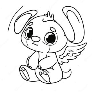 Cute Na Pahina Ng Kulay Ng Stitch At Angel 66631-14569