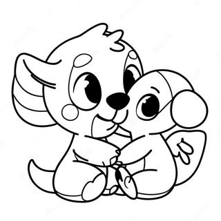 Cute Na Pahina Ng Kulay Ng Stitch At Angel 66631-14572