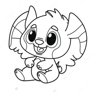 Masayang Pahina Ng Kulay Ng Stitch At Angel 66633-14579