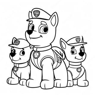 Paw Patrol Ng Pasko Mga Pahina Ng Kulay