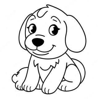 Pahina Ng Kulay Ng Cute Na Tuta Ng Golden Retriever 67433-14755