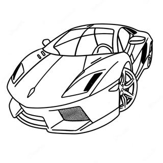 Sleek Na Supercar Sports Car Pahina Ng Kulay 67975-14877