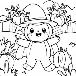 Masayang Pagtatanim Ng Kalabasa Na Pahina Ng Kulay 6925 672