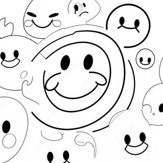 Makulay Na Mukha Ng Ngiti Pahina Ng Kulay 69485-15223