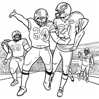 Pahina Ng Kulay Ng Pagdiriwang Ng Touchdown Ng Buffalo Bills 69577 15241