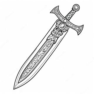 Nagniningning Na Espada Na May Mga Bato Pahina Ng Kulay 69861 15295