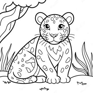 Masiglang Pahina Ng Kulay Ng Leopard 71669-15689