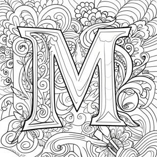 Pahina Ng Kulay Ng Letra M 71755-15707