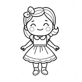 Magandang Babae Cute Na Babae Coloring Pages