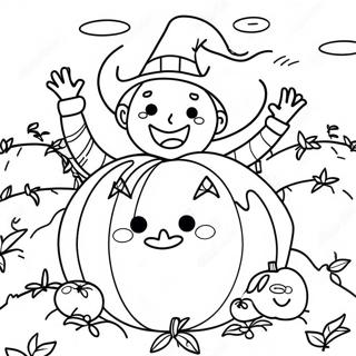 Masayang Pahina Ng Kulay Ng Pumkin Patch 72468 16217