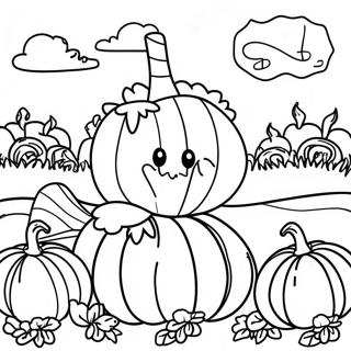 Masayang Pahina Ng Kulay Ng Pumkin Patch 72468 16218