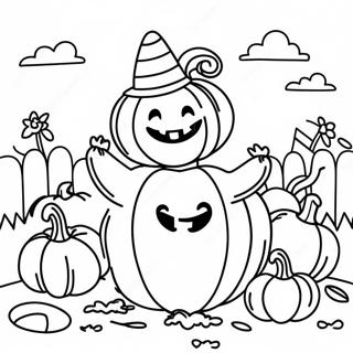 Masayang Pahina Ng Kulay Ng Pumkin Patch 72468 16219