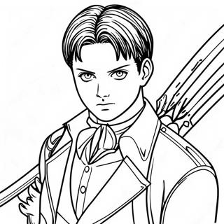 Pahina Ng Kulay Ni Levi Ackerman Na May Mga Talim 72597-16318