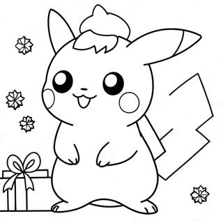 Pikachu Pasko Mga Pahina Ng Kulay