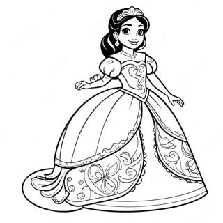 Elena Ng Avalor Sa Royal Na Damit Pahina Ng Kulay 72828-16490