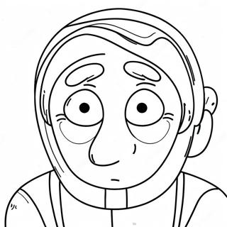 Malungkot Na Mukha Na Pahina Ng Kulay 73036-16653