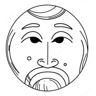 Malungkot Na Mukha Na Pahina Ng Kulay 73036-16654