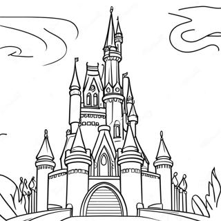 Pahina Ng Kulay Ng Disney Castle 73342-16886