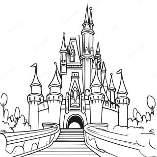 Pahina Ng Kulay Ng Disney Castle 73342-16887