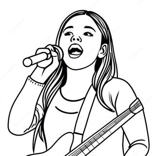 Pahina Ng Kulay Ni Olivia Rodrigo Na Kumakanta Sa Entablado 73701 17171