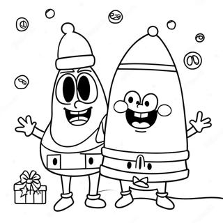 Spongebob At Patrick Pahina Ng Kulay Ng Pasko 73935 17359