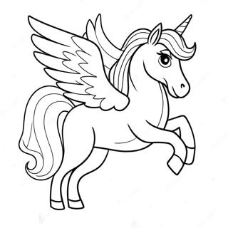 Pahina Ng Kulay Para Sa Eleganteng Pegasus Sa Takipsilim 74114-17497