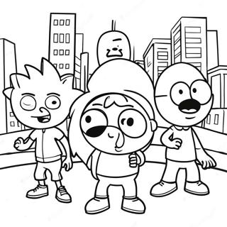 Pahina Ng Kulay Ng Maaraw Na Malalaking Lungsod Na Berde 74445 17753