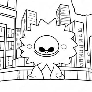 Pahina Ng Kulay Ng Maaraw Na Malalaking Lungsod Na Berde 74445 17754