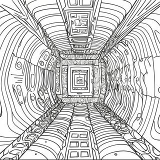 Pahina Ng Kulay Ng 3d Optical Illusion 74727 17974