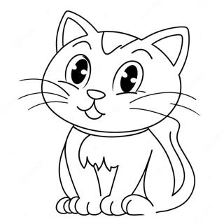 Pahina Ng Kulay Ng Cartoon Cat 74751-17988