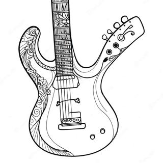 Gitara Mga Pahina Ng Kulay