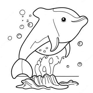 Masiglang Dolphin Na Tumatalon Na Pahina Ng Kulay 75114-18278