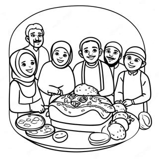 Paghahanda Ng Eid Kasama Ang Pamilya Pahina Ng Kulay 75524-18593