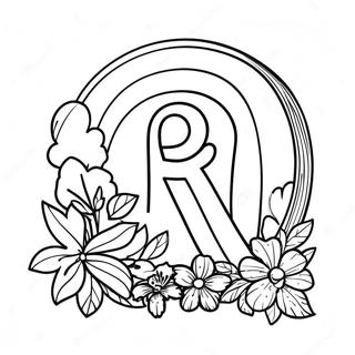 Makulay Na Letra R Na Pahina Ng Kulay 75575-18631