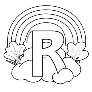 Makulay Na Letra R Na Pahina Ng Kulay 75575-18632