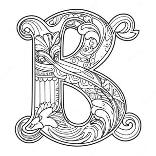 Retro Na Letra R Na Pahina Ng Kulay 75576-18636