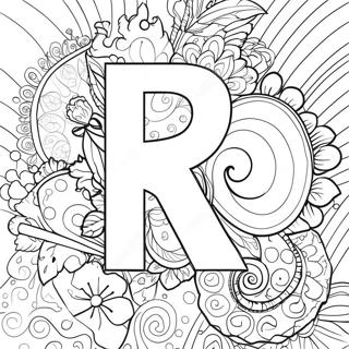 Racing Na Letra R Na Pahina Ng Kulay 75578-18642