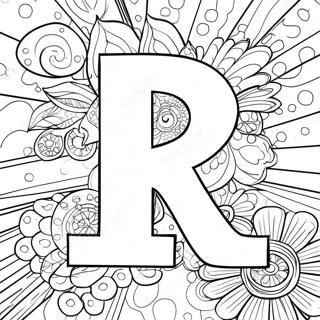 Racing Na Letra R Na Pahina Ng Kulay 75578-18643